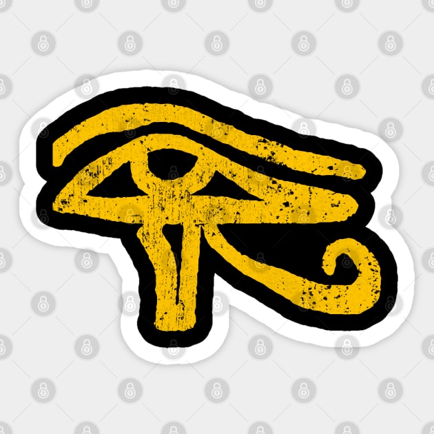 Eye of Horus Hieroglyph Sticker by hybridgothica